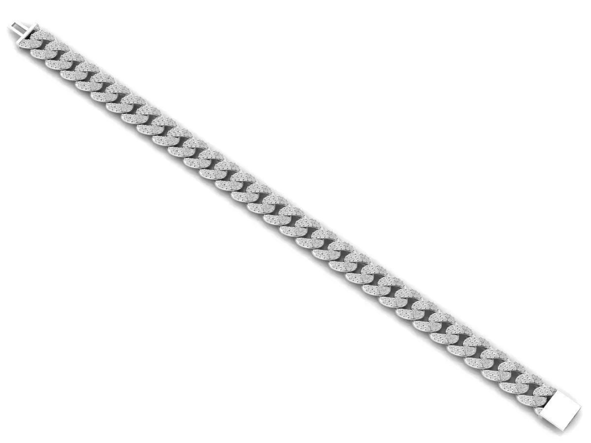 minimalist cuban link diamond bracelet