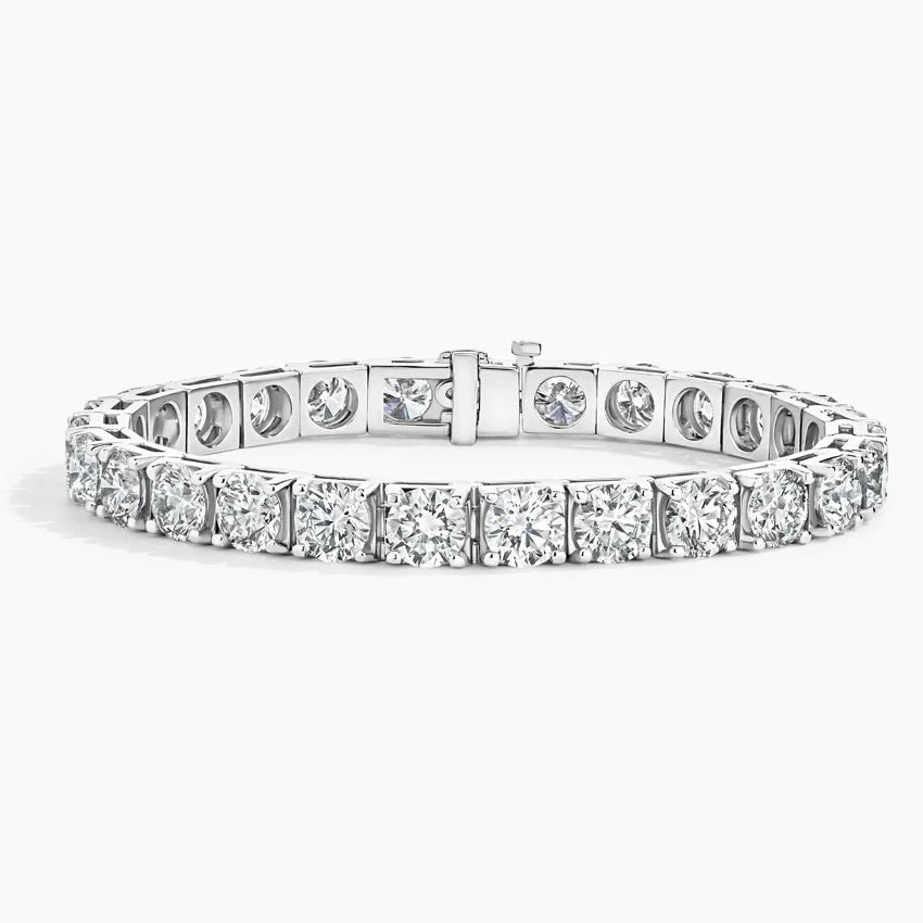 Round Cut Diamond Tennis Bracelet Elegant Luxury Jewelry