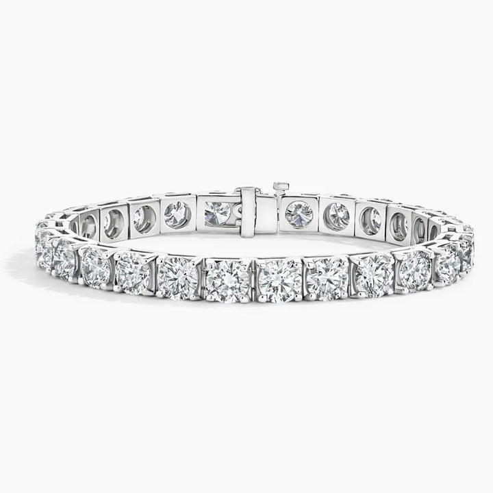 Round Cut Diamond Tennis Bracelet Elegant Luxury Jewelry