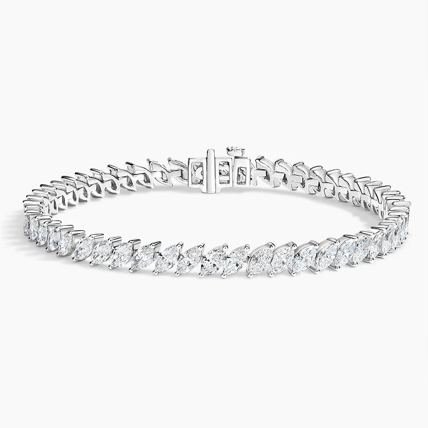 Marquise Cut Diamond Tennis Bracelet Luxury Jewelry