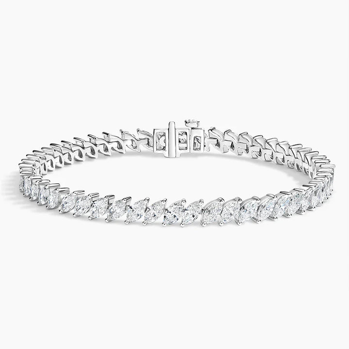 Marquise Cut Diamond Tennis Bracelet Luxury Jewelry