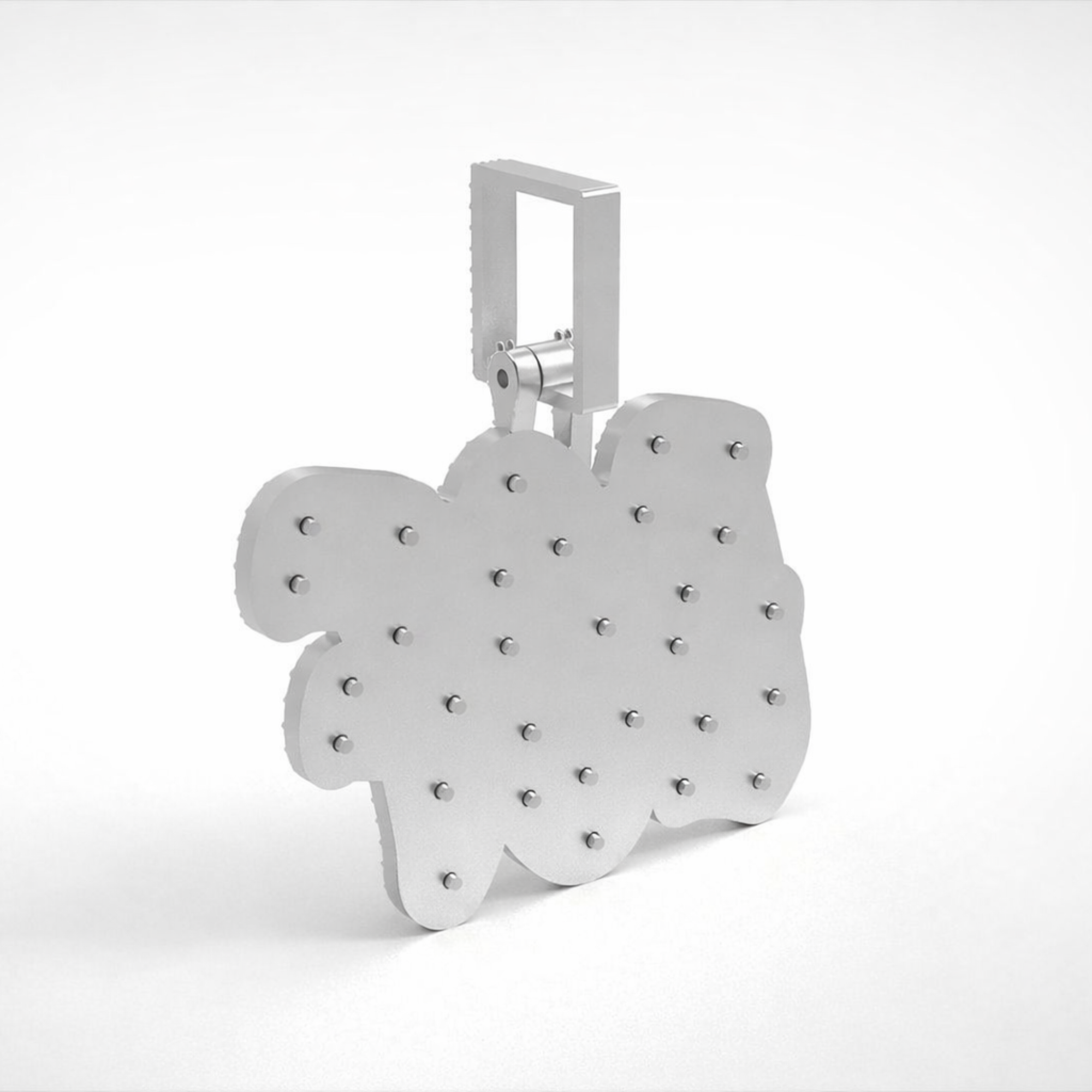 Icedout 3CF Custom Letter Name  Hip Hop Pendant