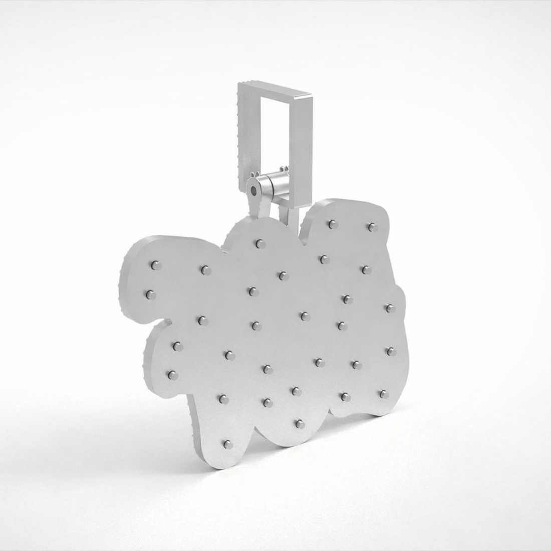 Icedout 3CF Custom Letter Name  Hip Hop Pendant