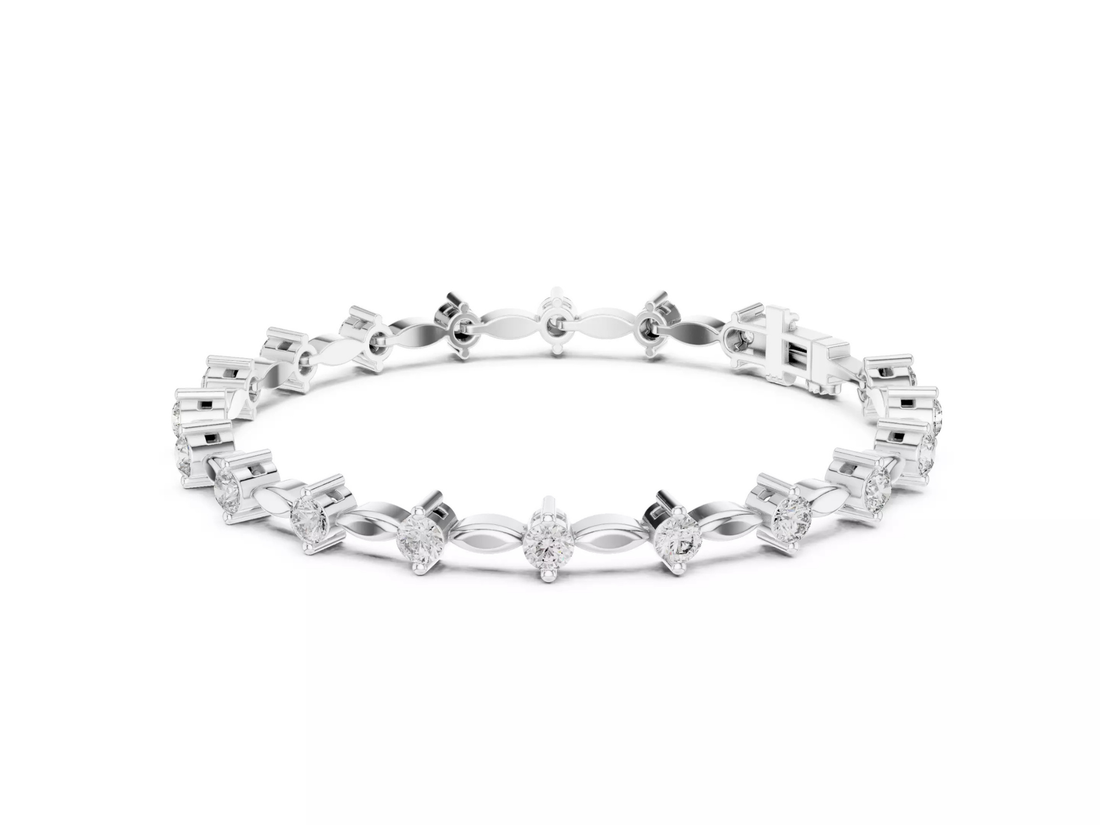 Luxury Round Cut Diamond Tennis Bracelet