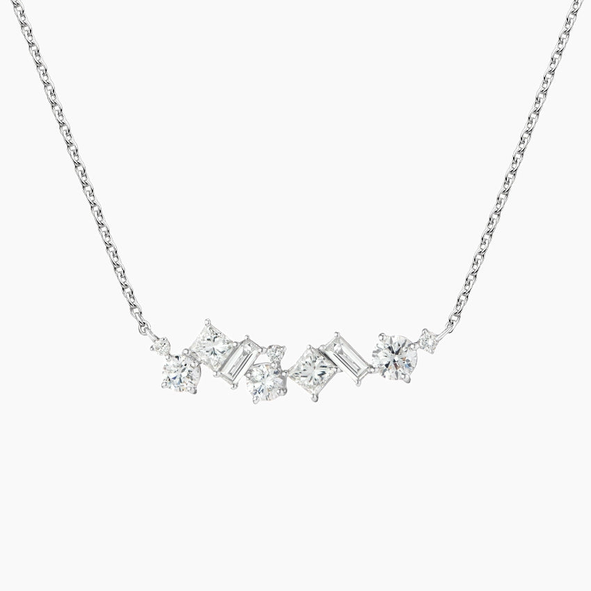 Stardust Multi Shape Diamond Pendant Necklace