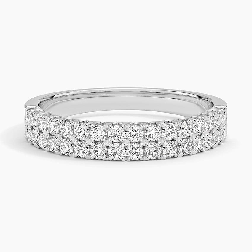 Luxury Diamond Eternity Wedding Band for Women Elegant Stackable Ring