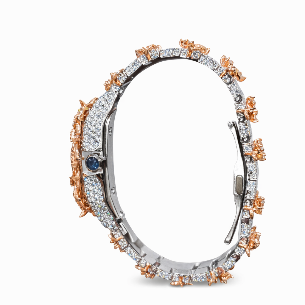 Iced Out Thorn Crown Moissanite Diamond Luxury Watch