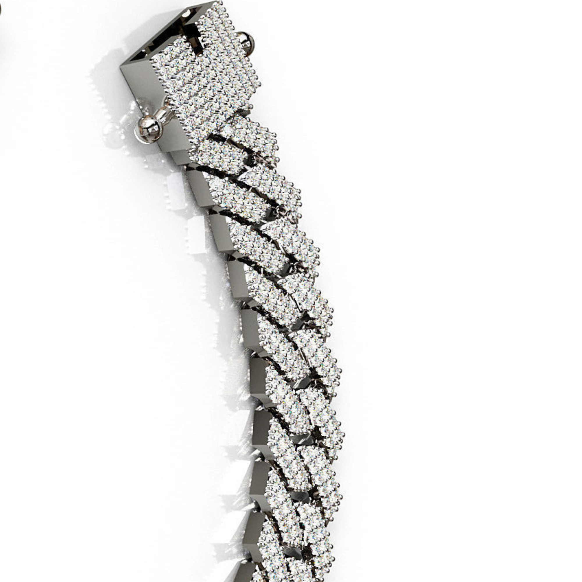 Premium quality  Iced Cuban Link Bracelet Luxury Jewelry