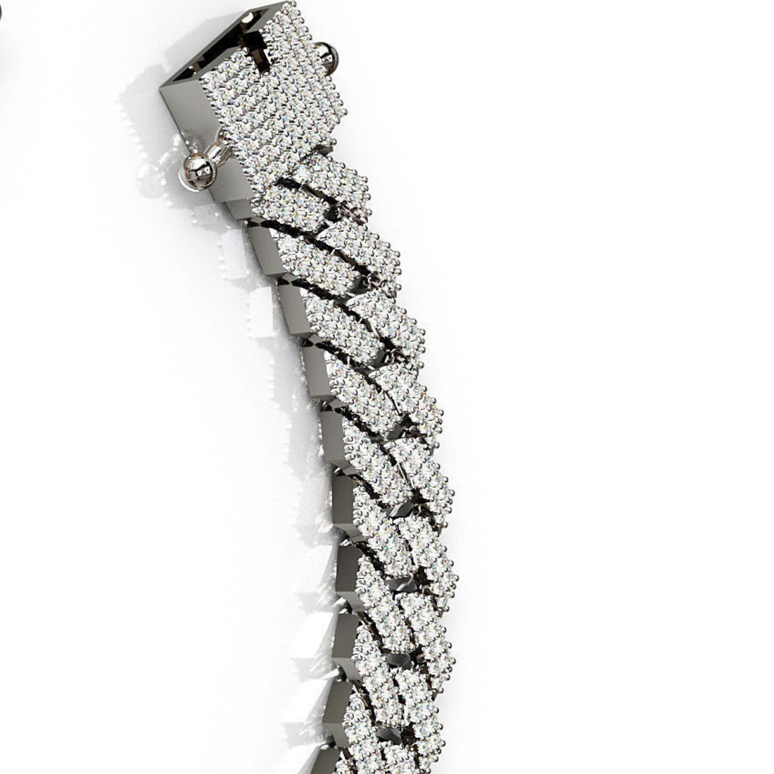 Premium quality  Iced Cuban Link Bracelet Luxury Jewelry
