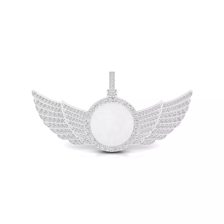 Angel Wings Diamond Pendant\ Hip Hop jewelry