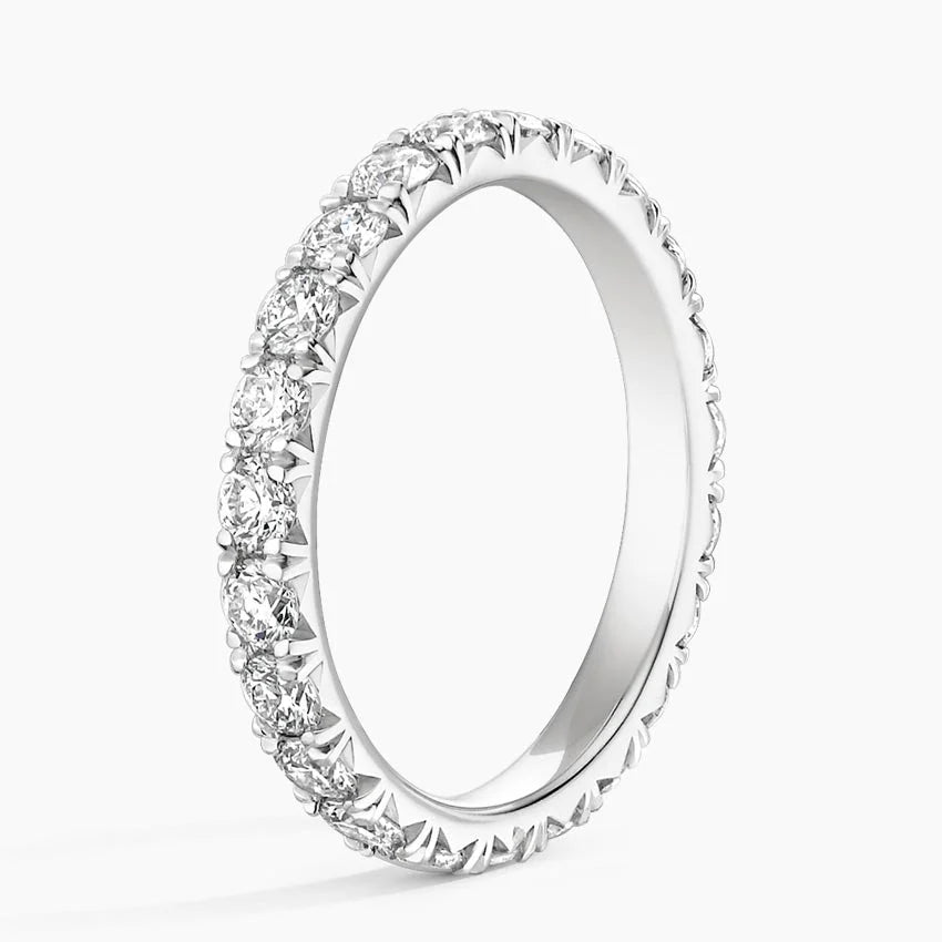 Round Cut Diamond Full Eternity Band for Women