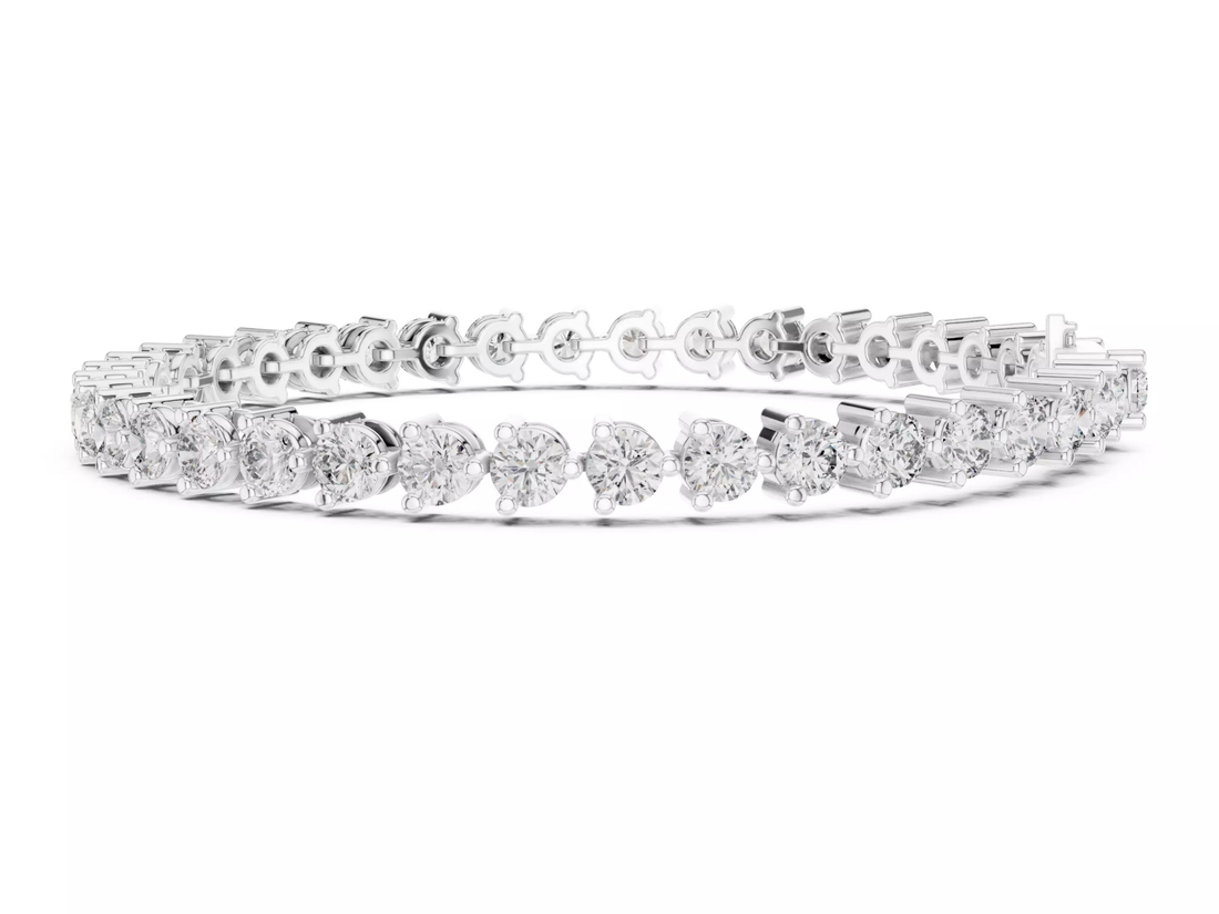 Round cut Diamond Tennis Bracelet Luxury Fine Jewelry