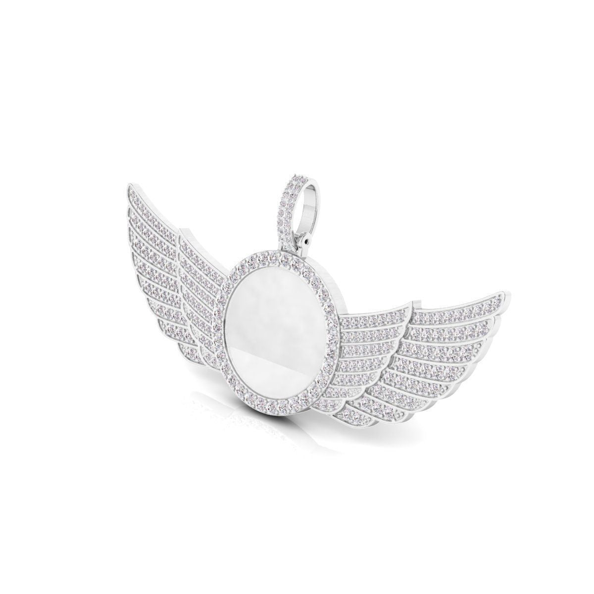 Angel Wings Diamond Pendant\ Hip Hop jewelry