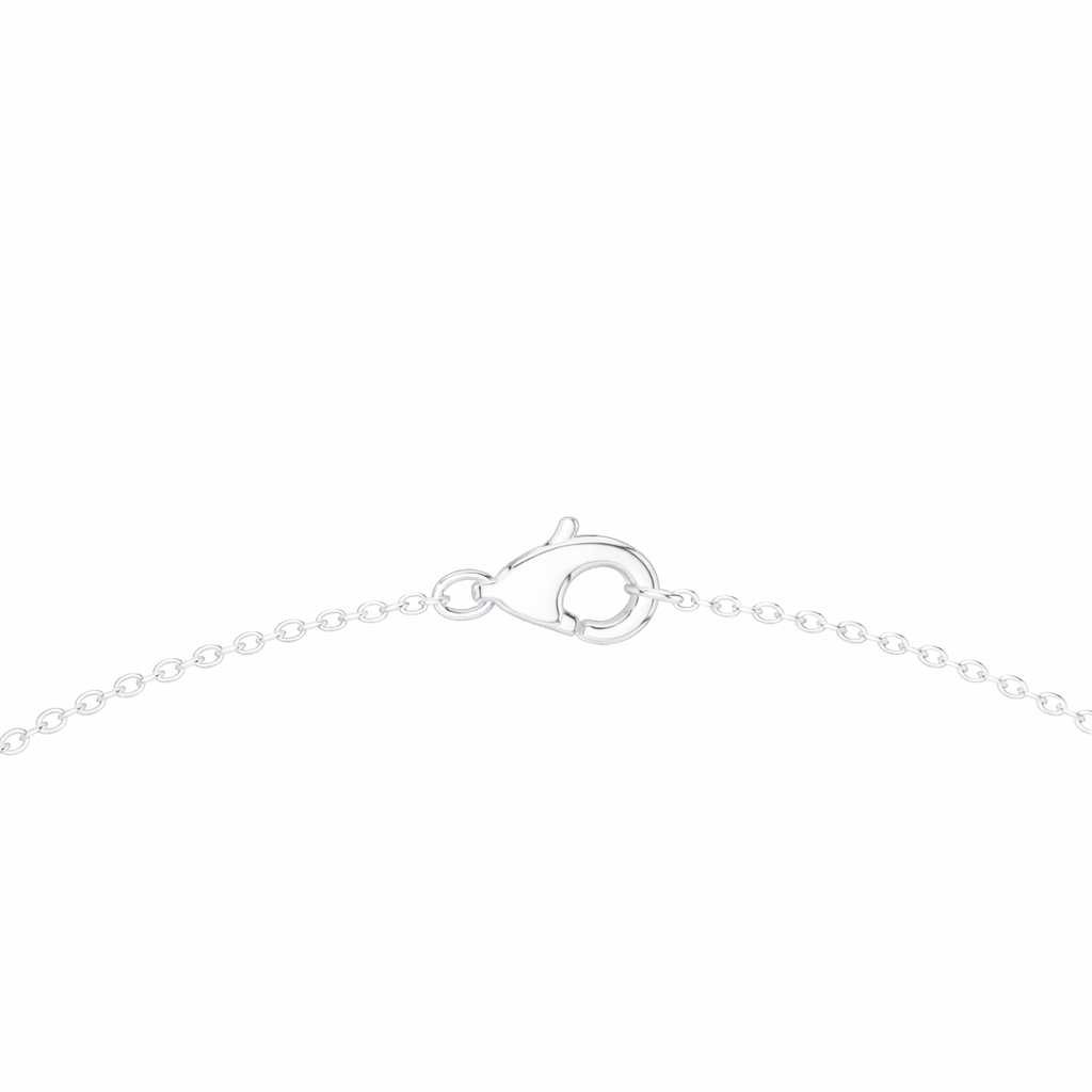 Graduated Diamond Curve Necklace For Women