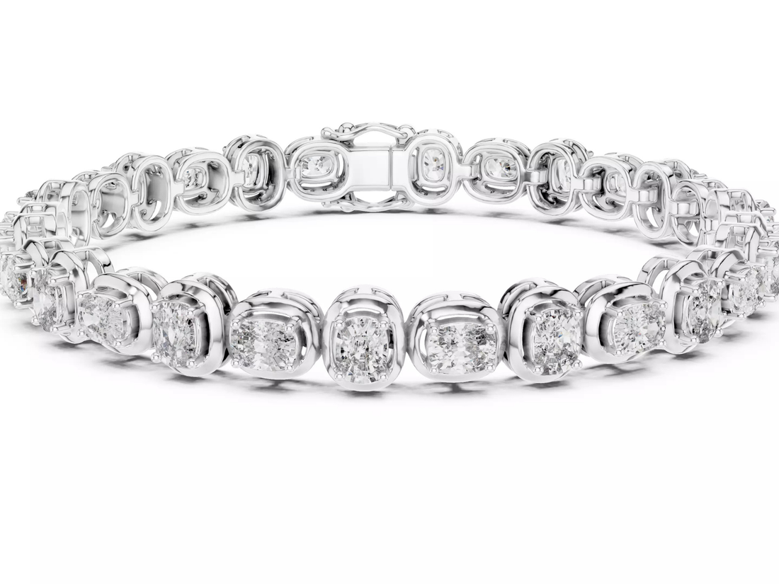 Oval Cut Diamond Tennis Bracelet Luxury Statement Jewelry