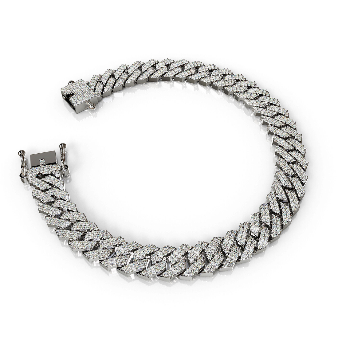 Premium quality  Iced Cuban Link Bracelet Luxury Jewelry