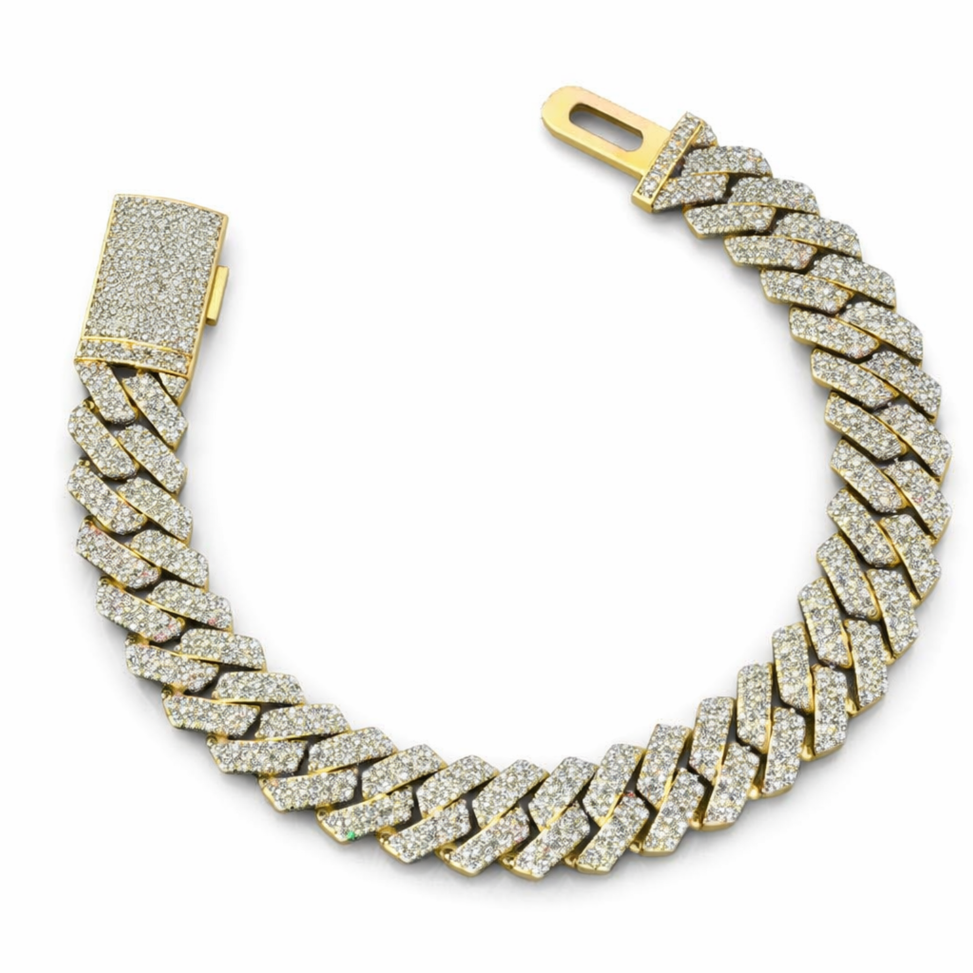 Luxury Diamond Cuban Link Bracelet | Iced Out Jewelry