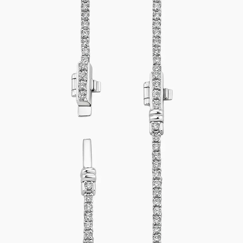 Emerald Ruby Diamond Tennis Necklace