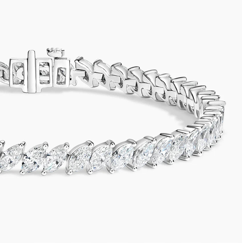 Marquise Cut Diamond Tennis Bracelet Luxury Jewelry