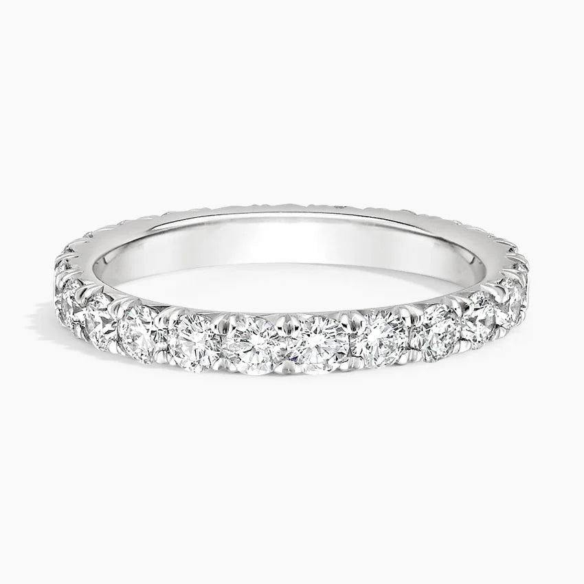 Round Cut Diamond Full Eternity Band for Women