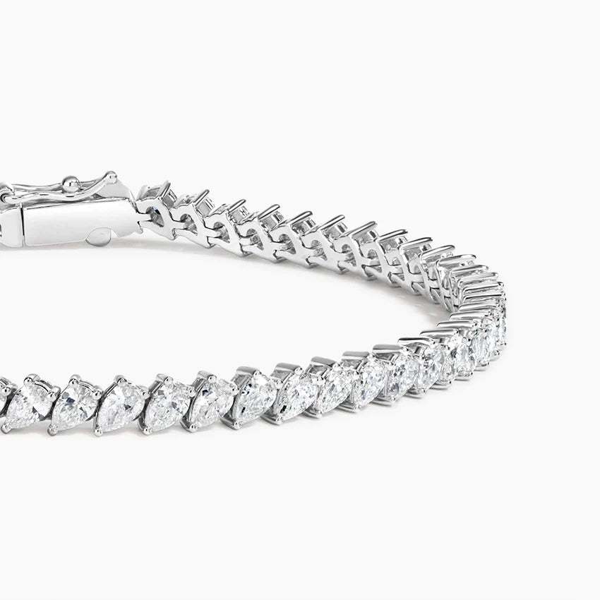 Pear Cut Diamond Tennis Bracelet Fine Jewelry
