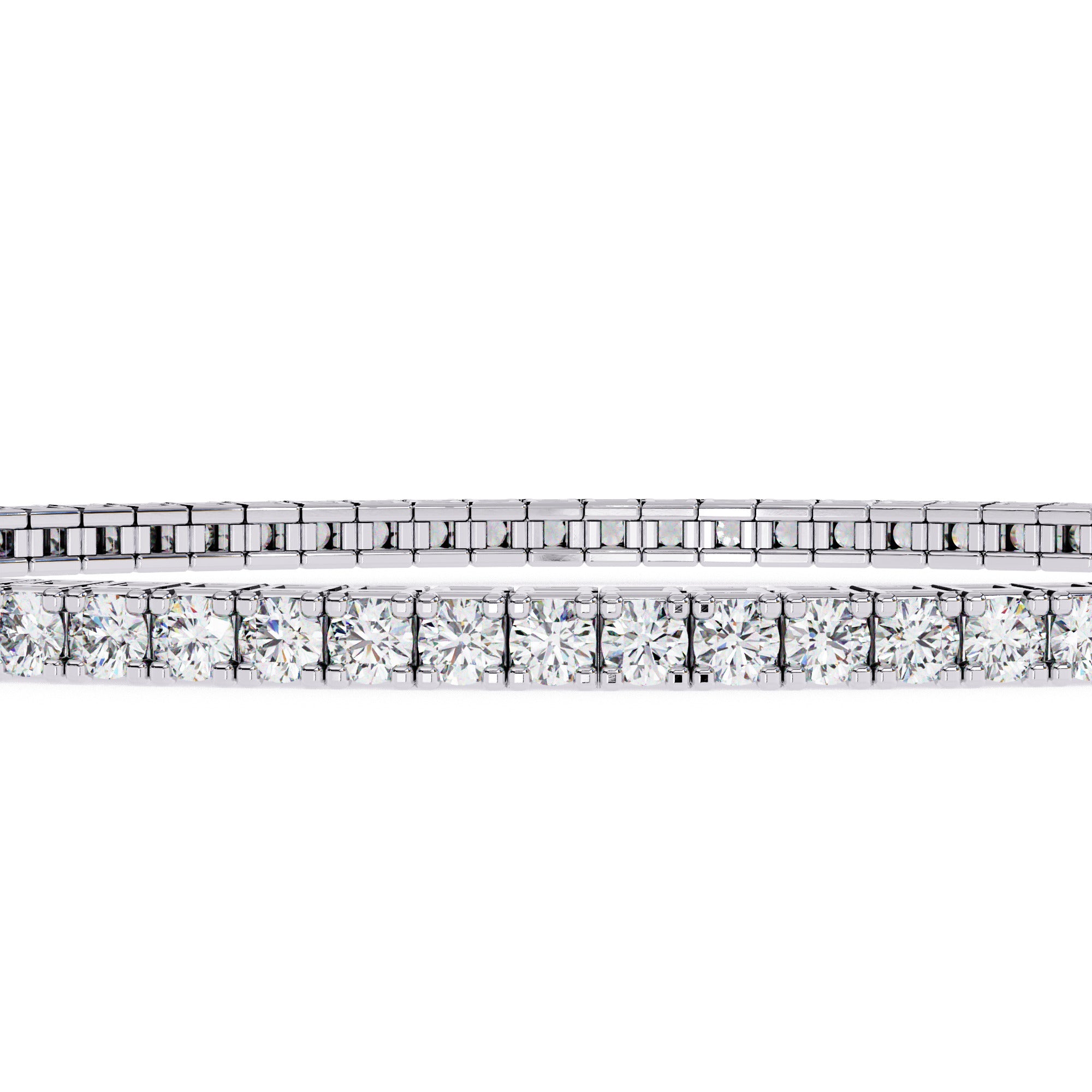Round cut Diamond Tennis Bracelet Fine Jewelry