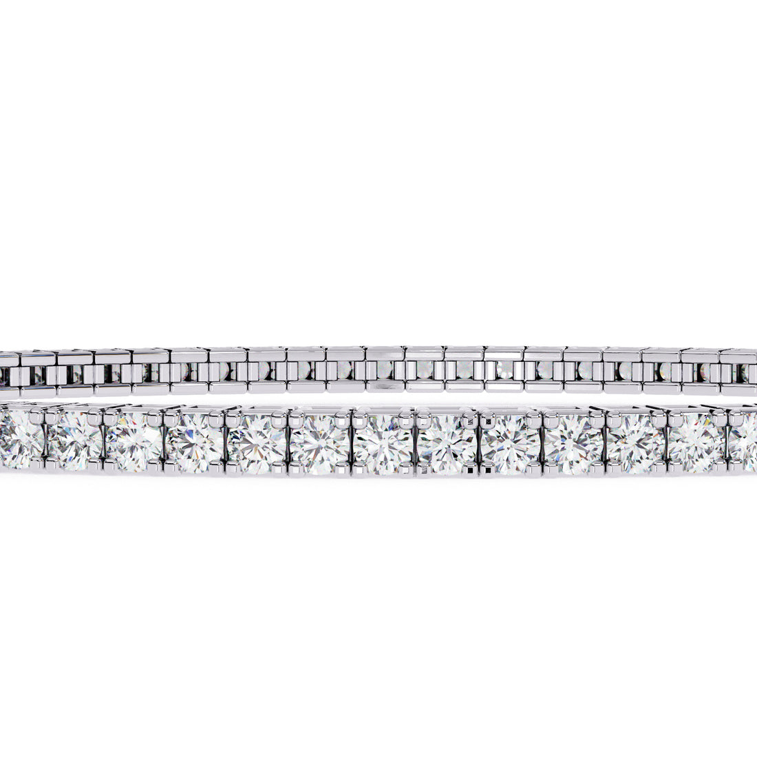 Round cut Diamond Tennis Bracelet Fine Jewelry