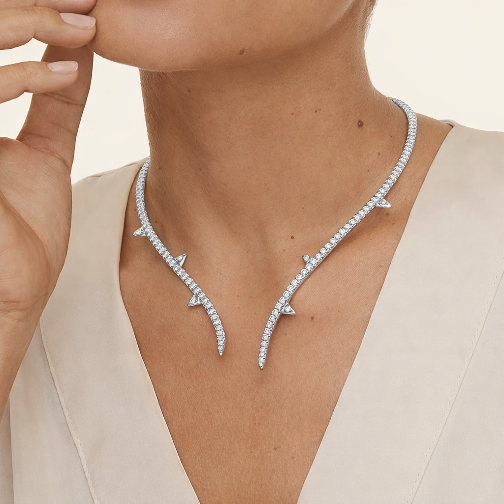 Luxury Diamond Collar Necklace Jewelry