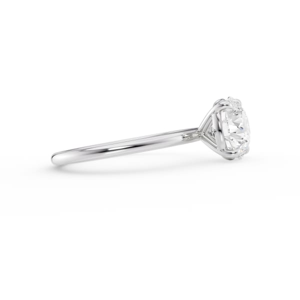 Diamond ring on a white background