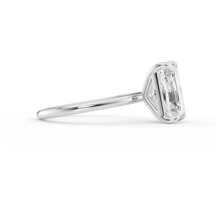 Radiant Cut Diamond Solitaire Engagement Ring For Women