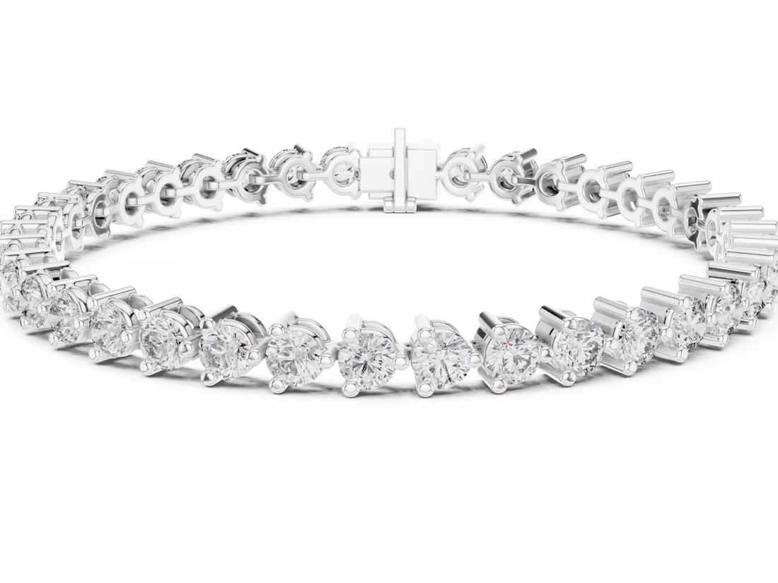 Round cut Diamond Tennis Bracelet Luxury Fine Jewelry