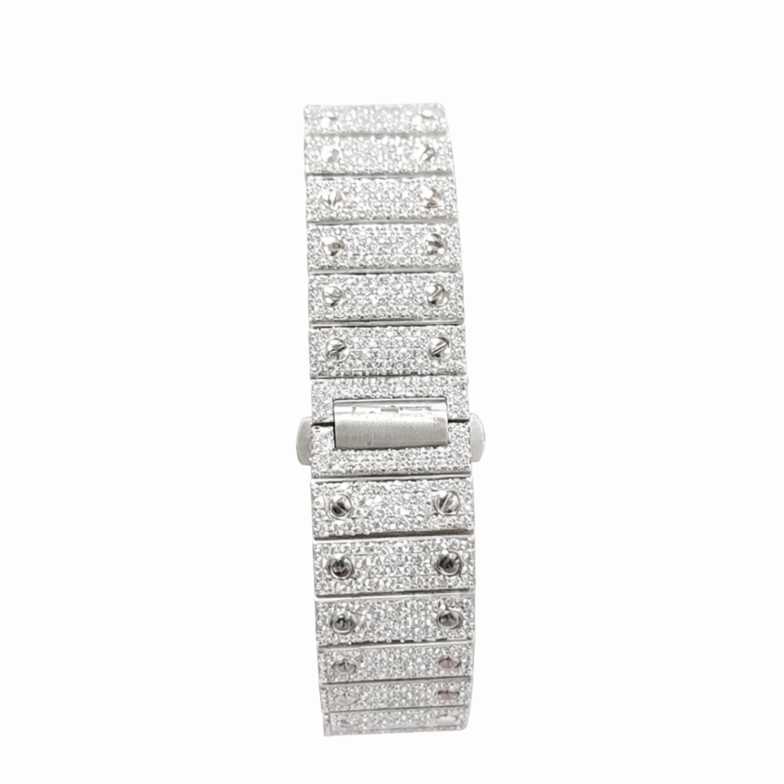 Fully Diamond Icedout Square Dial Luxury Watch