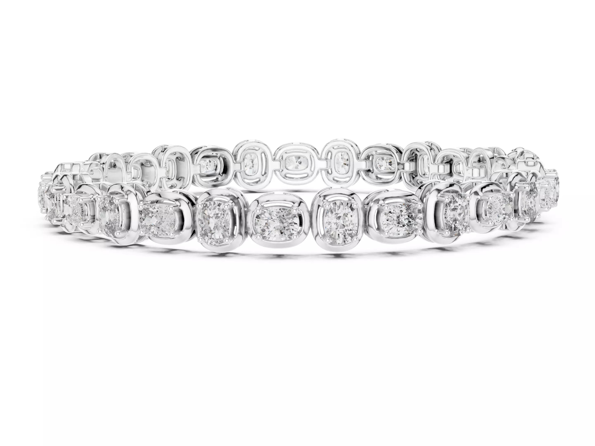 Oval Cut Diamond Tennis Bracelet Luxury Statement Jewelry