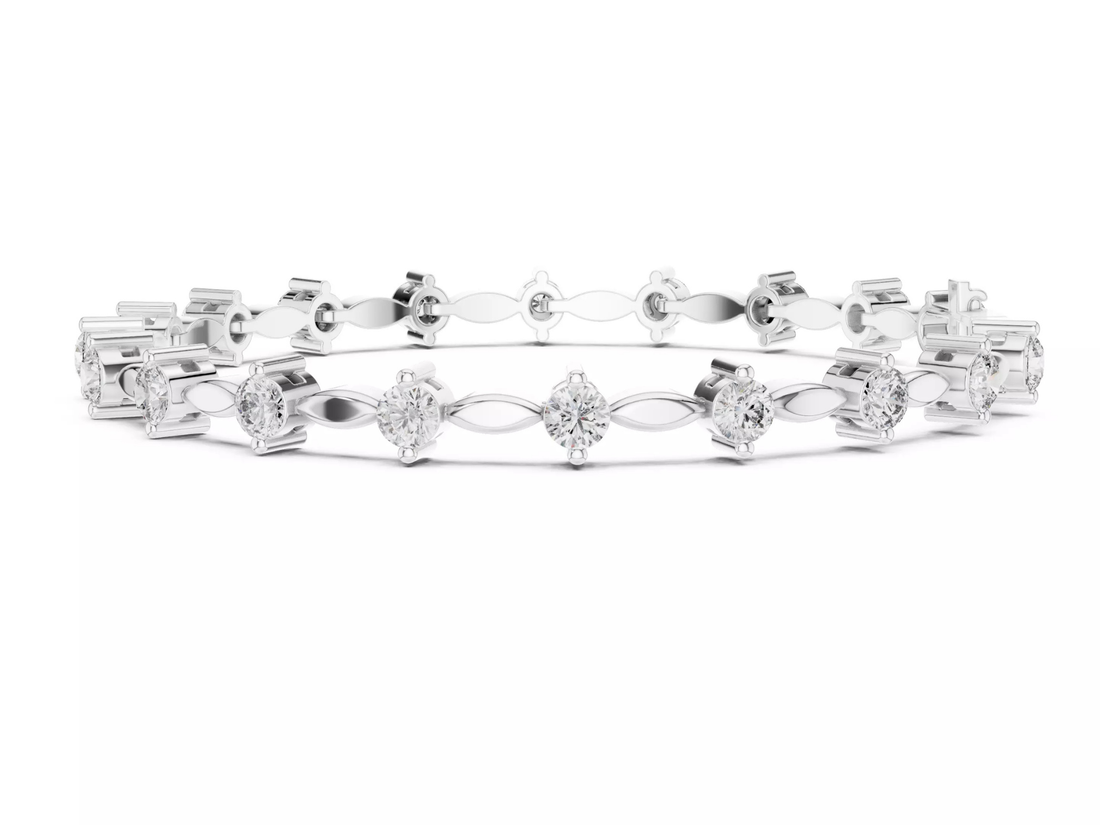 Luxury Round Cut Diamond Tennis Bracelet