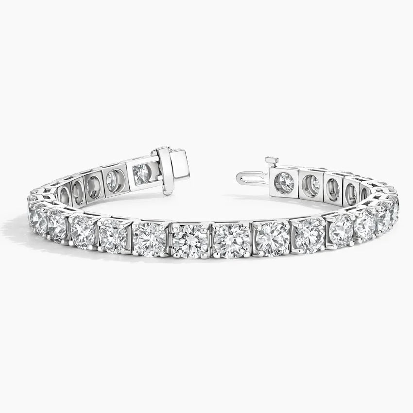Round Cut Diamond Tennis Bracelet Elegant Luxury Jewelry