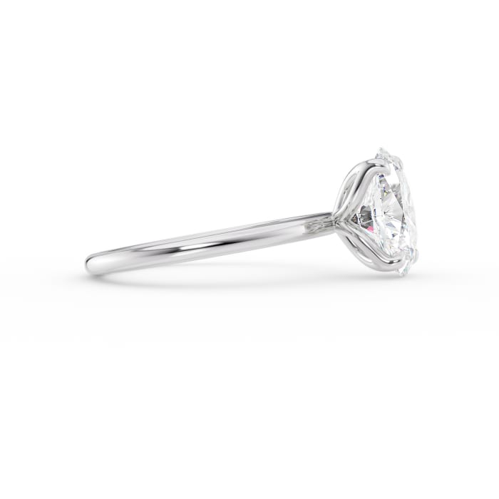 Diamond ring on a white background