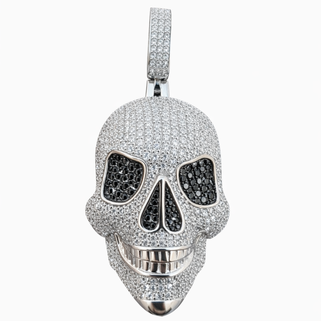 Iced out Skull Pendant Diamond Hip Hop Statement Pendant