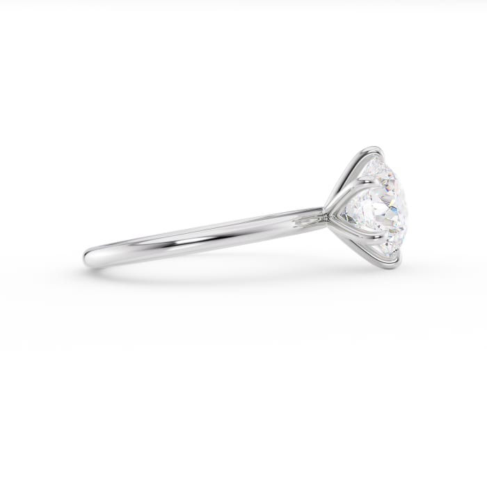 Diamond ring on a white background