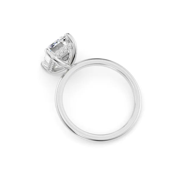 Emerald Cut Solitaire Diamond Engagement Ring
