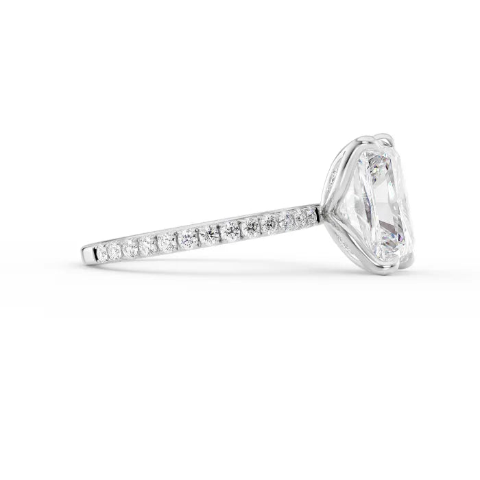 Radiant Cut Diamond Pave Band Ring