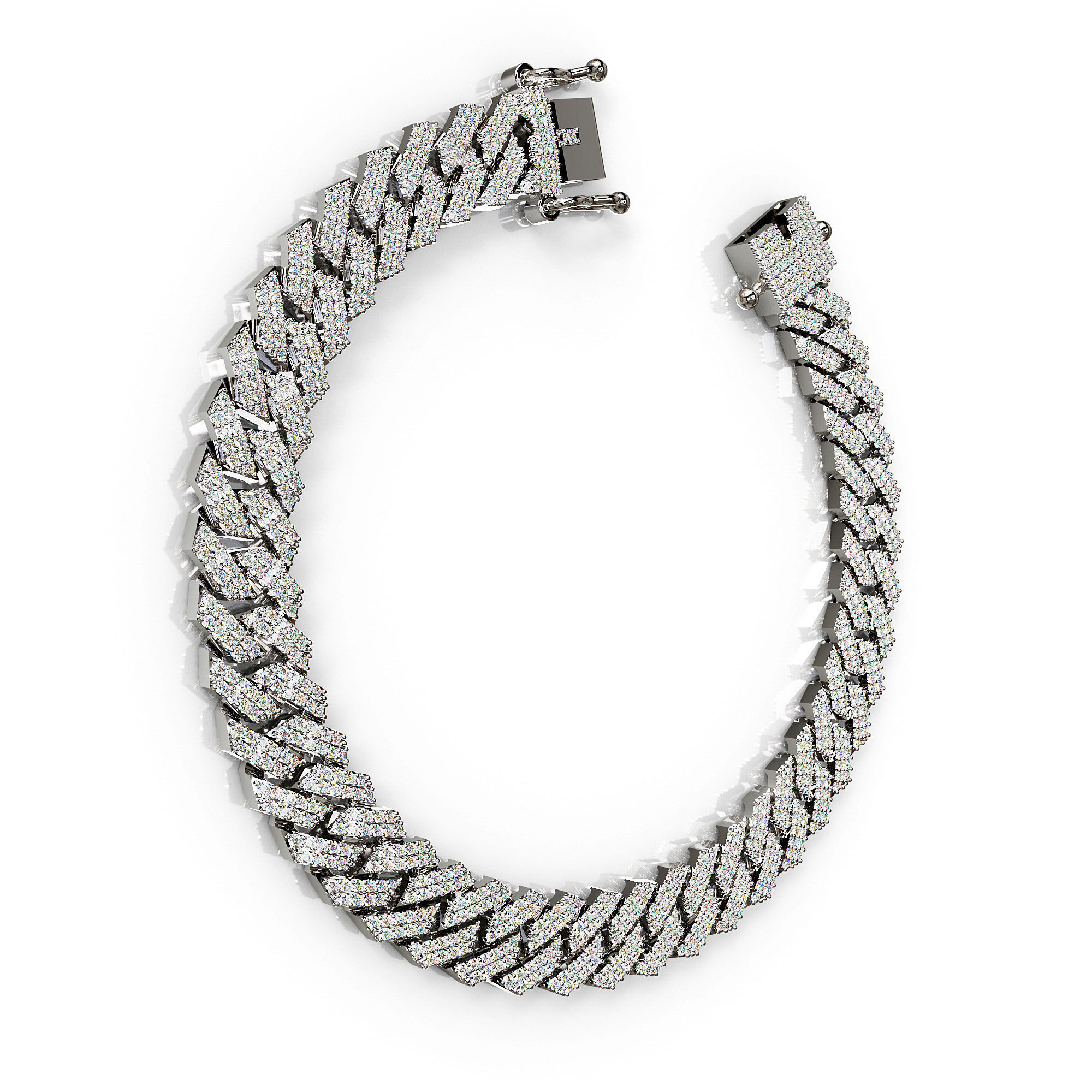 Premium quality  Iced Cuban Link Bracelet Luxury Jewelry