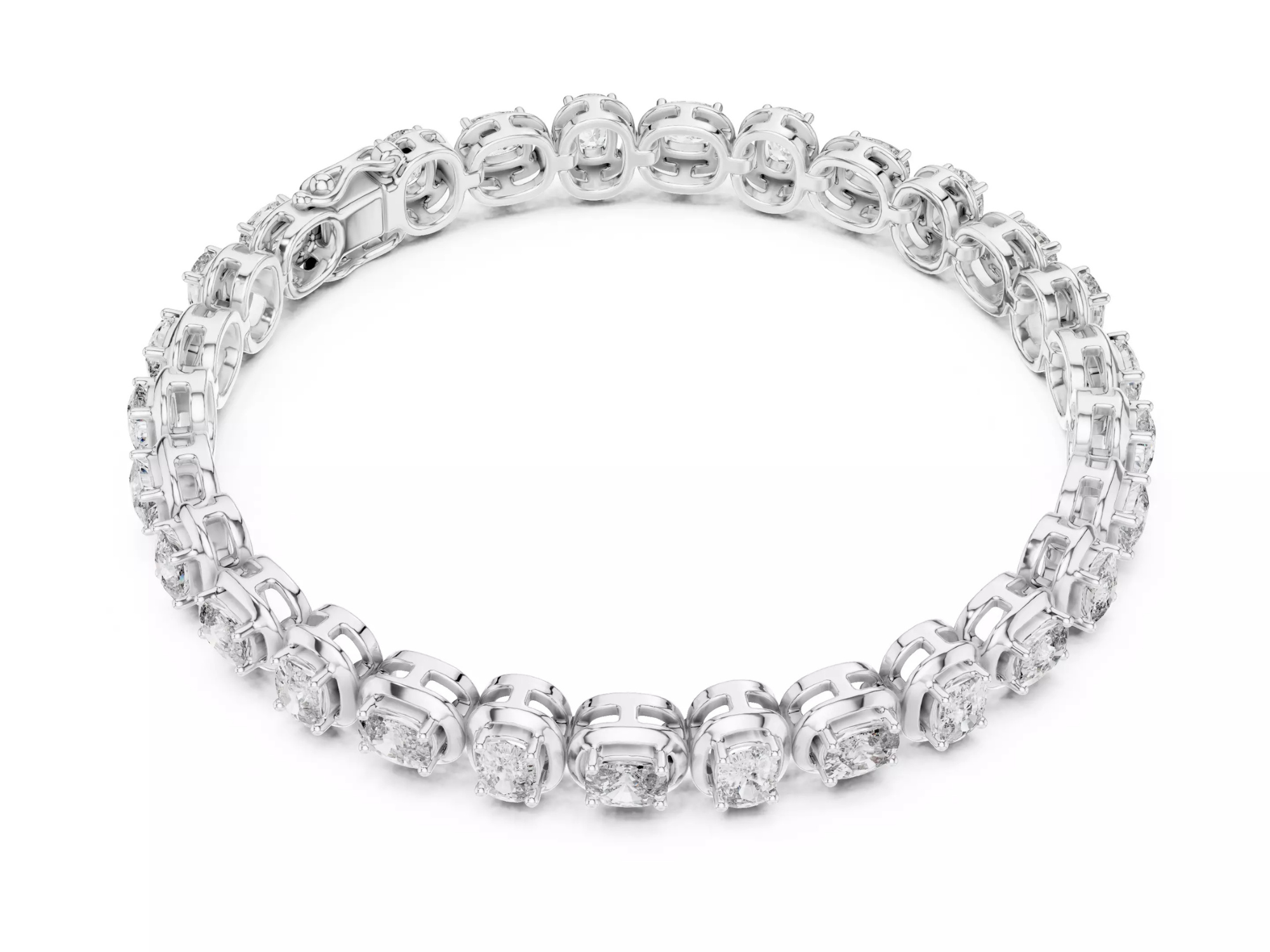 Oval Cut Diamond Tennis Bracelet Luxury Statement Jewelry