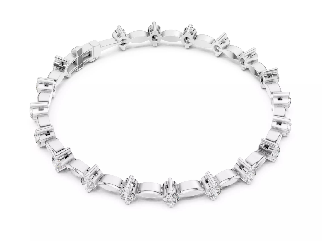 Luxury Round Cut Diamond Tennis Bracelet