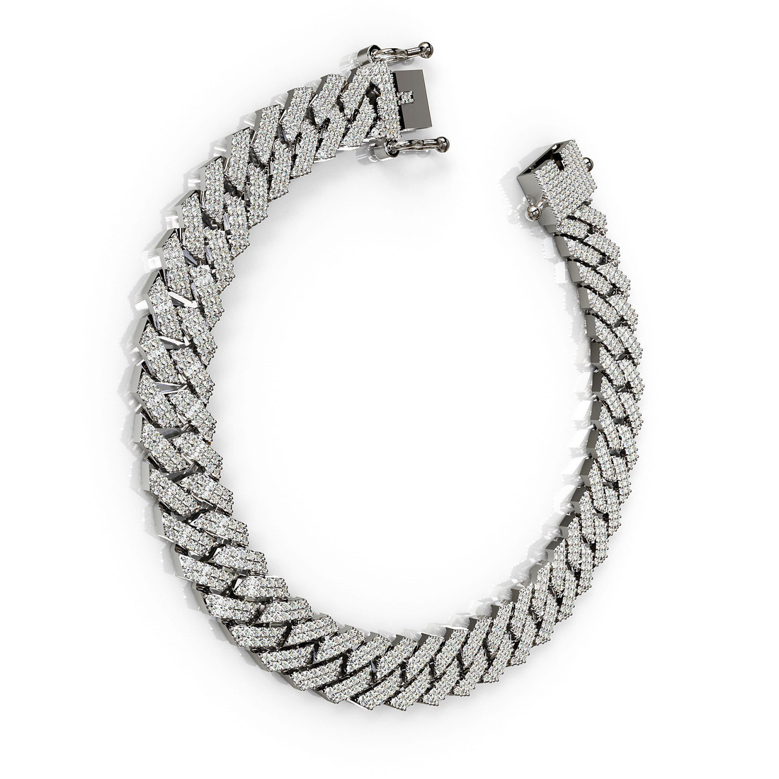 Premium quality  Iced Cuban Link Bracelet Luxury Jewelry