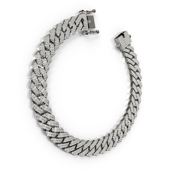Premium quality  Iced Cuban Link Bracelet Luxury Jewelry