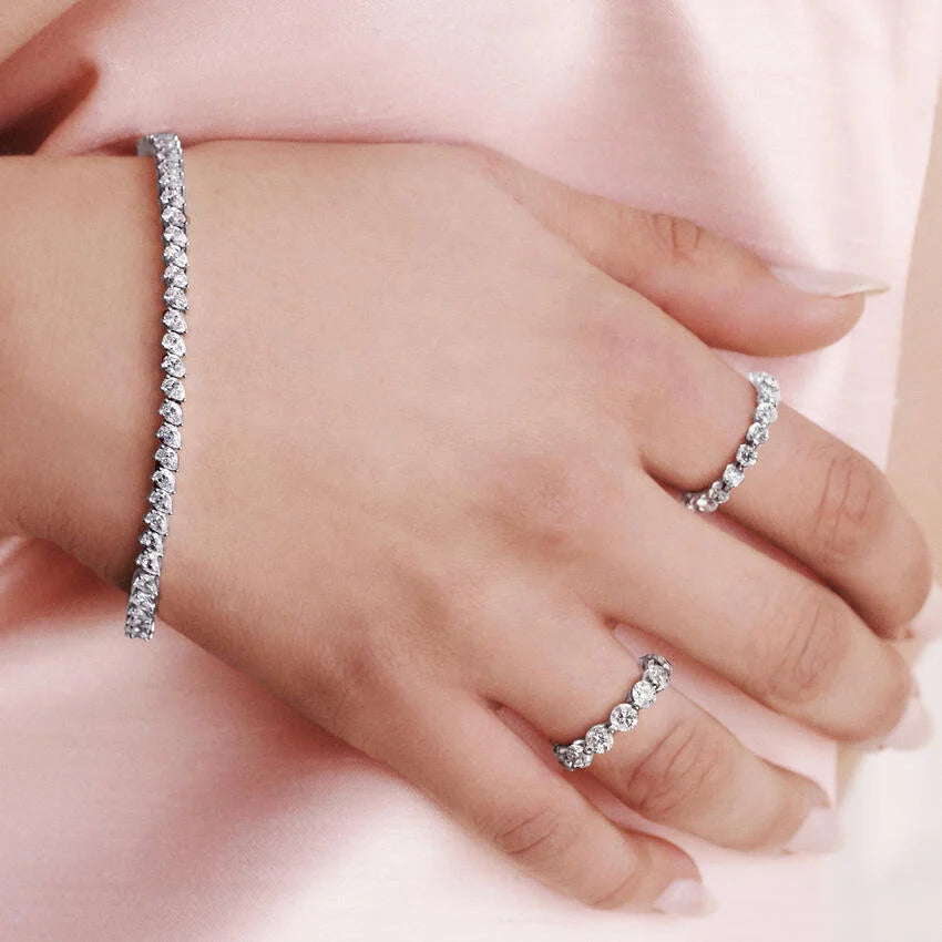 Pear Cut Diamond Tennis Bracelet Fine Jewelry