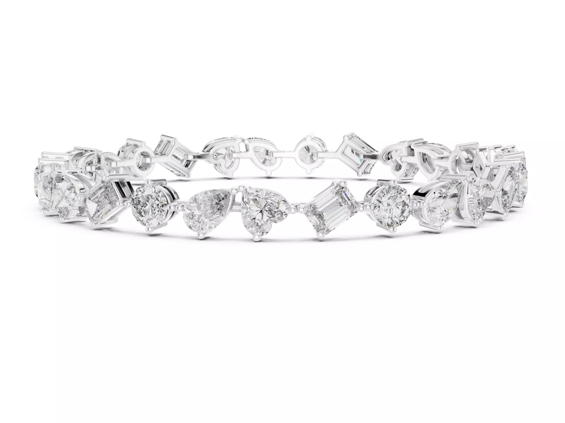 Multi Shape Diamond Tennis Bracelet Luxury Designer Jewelry