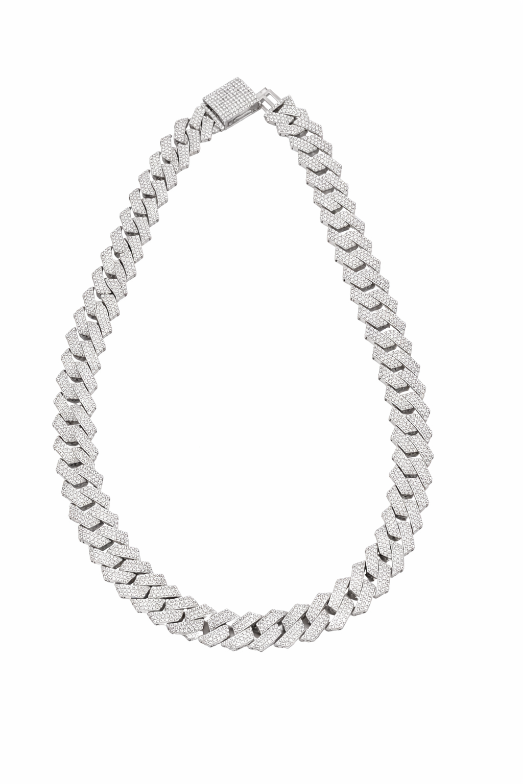 Iced-own Cuban Link Diamond Chain Necklace