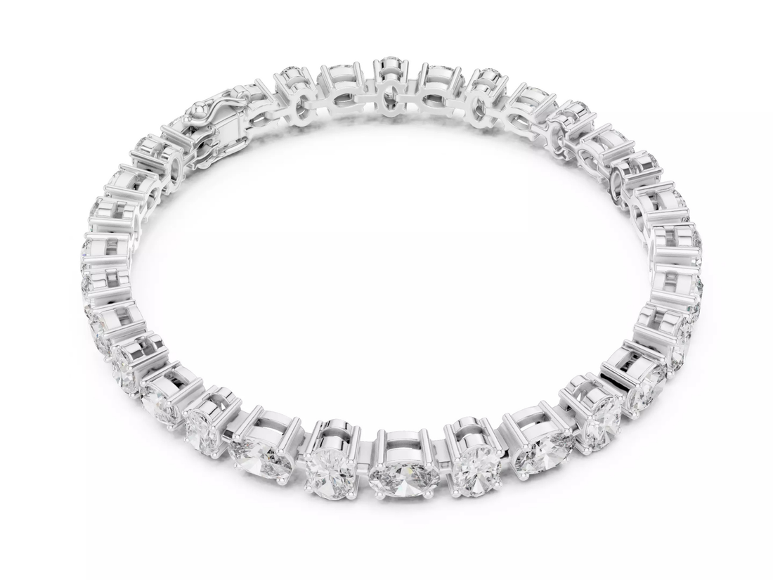 Oval Cut Diamond Tennis Bracelet Luxury Fine Jewelry