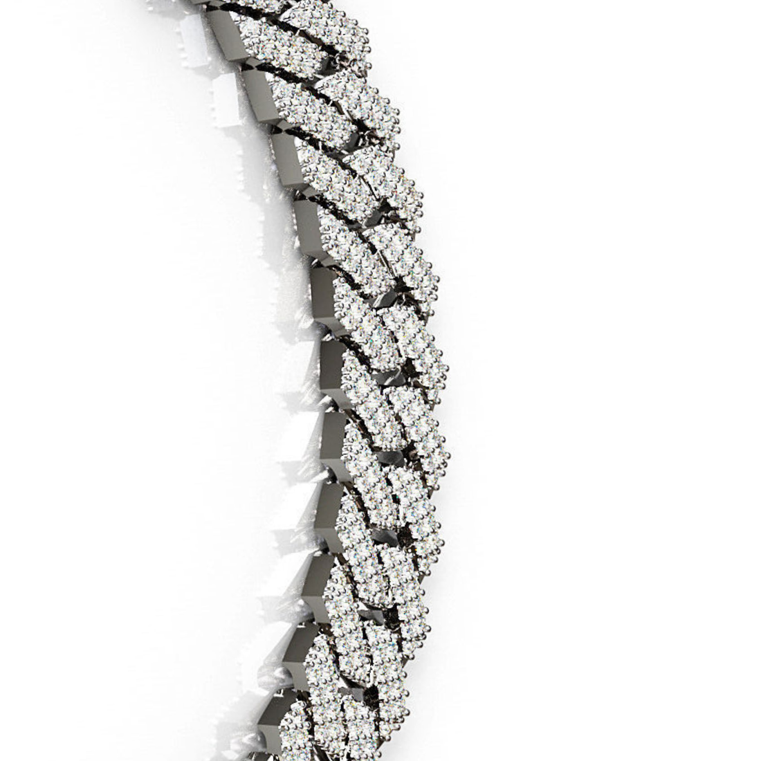 Premium quality  Iced Cuban Link Bracelet Luxury Jewelry